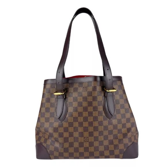 Auth LOUIS VUITTON Damier Ebene Hampstead MM Shoulder Bag Brown - Picture 1 of 16
